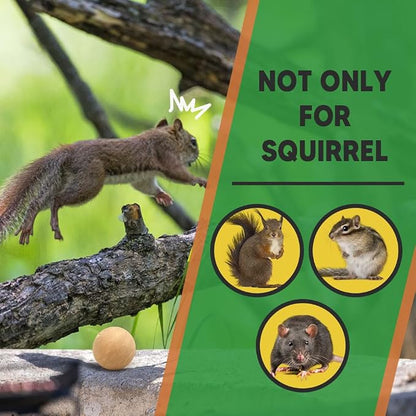 Squirrel Repellent Outdoor, Chipmunk Repellent Outdoor, Squirrel Repellent for Garden, Chipmunk and Squirrel Deterrent, Keep Squirrels & Chipmunks Away, Safe for Family&Pets- 8 Packs
