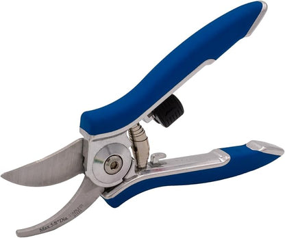 Dramm ColorPoint Stainless Steel Compact Garden Pruning Shears, Hand Pruner, Garden Clippers, with Heavy Duty Blade and Easy grip Handle, Blue