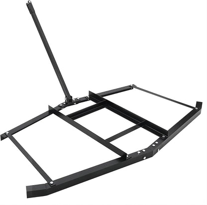 Drag Harrow 74”Wide High Efficient Driveway Grader with Pin Hitch, Up to 50lbs, Heavy-Duty Lawn Leveling Rake Pull Behind Lawn Tractor Rake for Sand, Soil, Farm, Garden