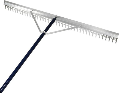 Extreme Max 3005.4236 48" Commercial-Grade Screening Rake for Beach and Lawn Care with 66" Handle