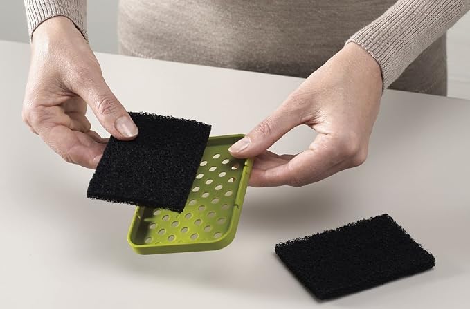 Joseph Joseph Intelligent Waste Activated Carbon Odor Filter Refills for Food Waste Caddy Kitchen Bin - Pack of 2