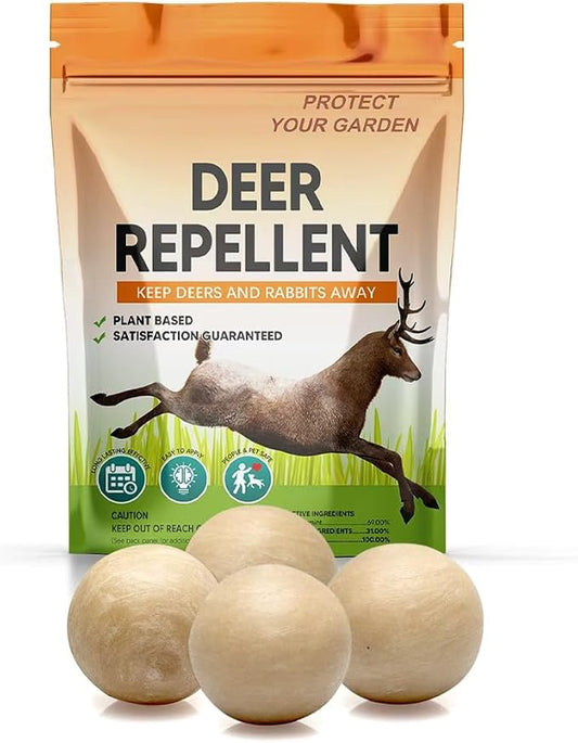 Deer Repellent for Plants, Rabbit Repellent Outdoor, Convenient to Apply - 4P