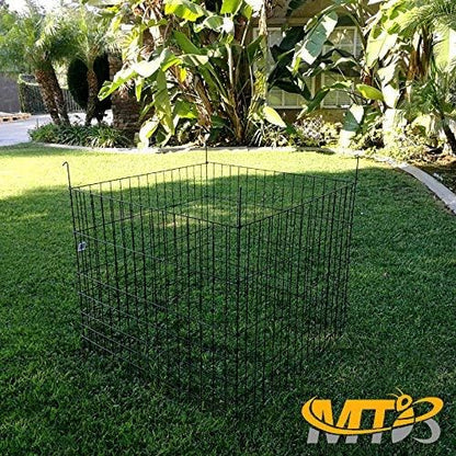 Garden Wire Compost Bin 30x30x24 inches, Green, Garden Bed Fencing