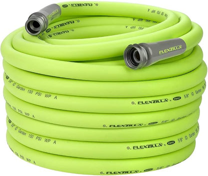 Suncast Hose Reel and Flexzilla Garden Hose Bundle