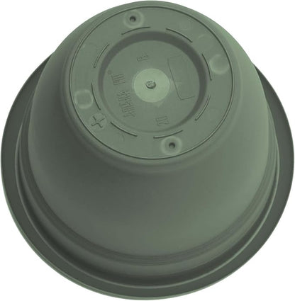 Bloem Ariana 6" Plastic Self-Watering Planter, Basil, 4-Pack | Self-watering disk at the bottom of each pot that acts as a water wick and reservoir for optimal plant health