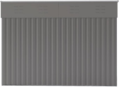 YOPTO 4×8 FT Outdoor Metal Storage Shed,Heavy-Duty Lean to Storage Shed with Lockable Single Side Hinge Door,Waterproof Metal Storage Tool House W/Sloping Roof,Air Vent&Protect Film,for Backyard,Gray