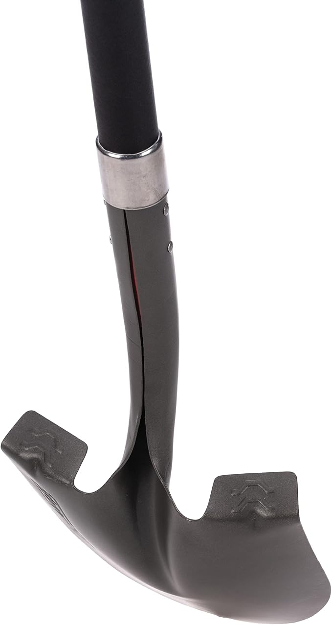Radius Garden 58-in Long Handle Round-Point Shovel, Steel Shaft, Steel