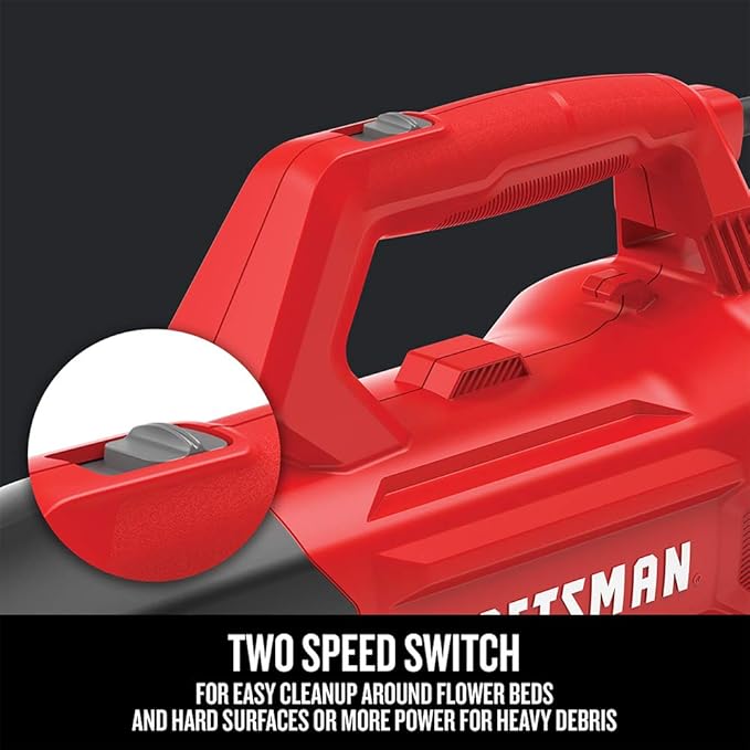 CRAFTSMAN Corded Leaf Blower, Powerful Lightweight Handheld Axial Electric Blower, 9 Amp (CMEBL710)