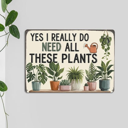mmiishe Vintage Garden Signs Metal Wall Decor Garden Gifts for Women Men Green House Decor Metal Art for Home Gate Club Patio Porch8x12 Inch Plant Accessories Birthday Anniversary Decoration