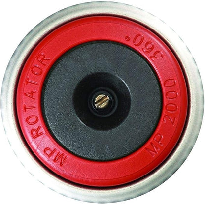 Hunter MP Rotator Sprinkler Nozzle, 0°-360°, 13-21 ft (MP2000-360) | Female-thread rotary sprinkler nozzle fits most spray bodies; 360° full-circle pattern, 13-21 ft radius