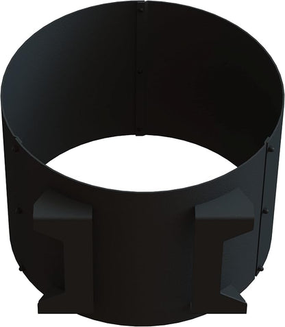 TheRackCo. Circular firewood rack for wood storage, metal for fireplace