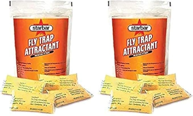 Starbar 2 Bags of Fly Trap Attractant, 16 Pouches Total (Pack of 6)