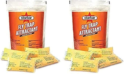 Starbar 2 Bags of Fly Trap Attractant, 16 Pouches Total (Pack of 6)