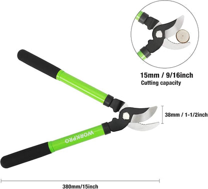 WORKPRO W151010 Limb and Branch Pruner Tool Set, Heat-Treated Steel (1 Set)