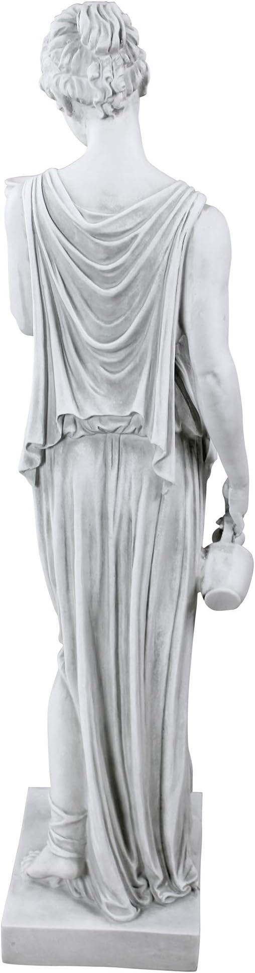 Design Toscano KY71304 Hebe Greek Woman Patron of Youth Indoor/Outdoor Garden Statue, Large Size, 10 inches Wide, 32 inches Tall, Handcast Polyresin, Antique Stone Finish