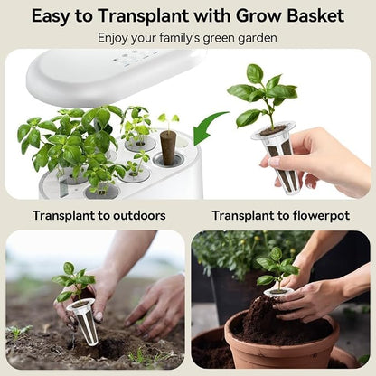 inbloom Herb Seed Pods Kit for AeroGarden, 7-Pods with Basil, Cilantro, Parsley Seed Hydroponic Growing System Kit, Seeds Starter Pod for idoo, Ahopegarden Gardening Supplies