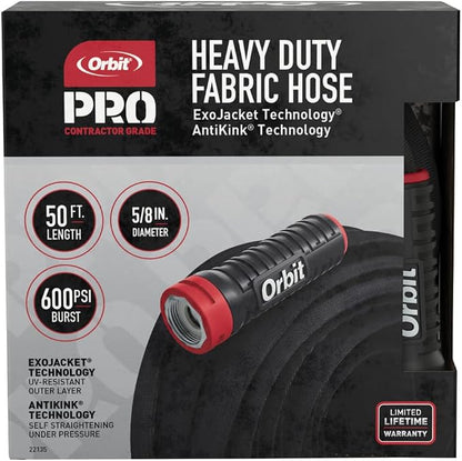 Orbit Pro ExoJacket Heavy-Duty Water Hose, 50 ft. x 5/8 in. - 22135