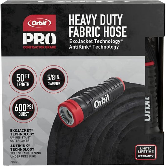 Orbit Pro ExoJacket Heavy-Duty Water Hose, 50 ft. x 5/8 in. - 22135
