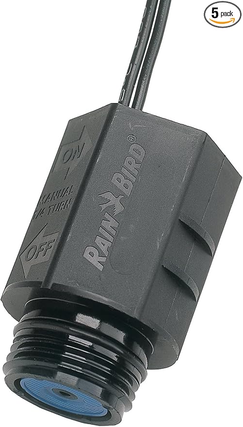 Rain Bird SRKCP/CPF Replacement Solenoid for CP/DV/ASVF/DAS/JTV Series Valves Black,(Pack of 5)