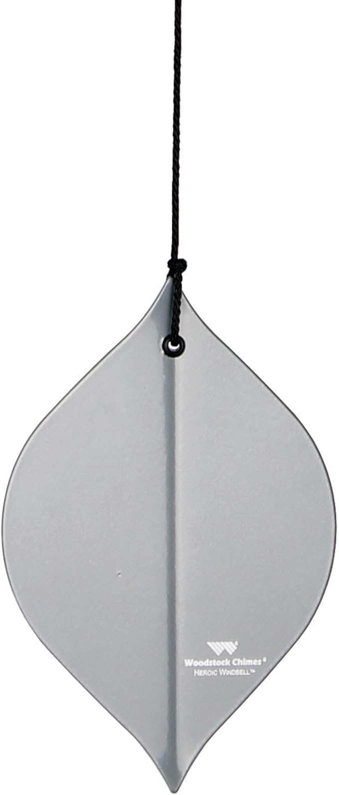 Woodstock Chimes Heroic Windbell Wind Chime for Outside 24" Medium Silver,Deep Tone Sound, Outdoor Decor for Patio, Porch, Garden HWMY