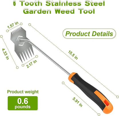 Weed puller tool,Garden tools,Portable Weeding Tool,Garden weed pulling tool,Adopt Anti slip Rubber handle,conforms to ergonomic curves,Suitable For Vegetable Cultivation And Horticulture on Farms