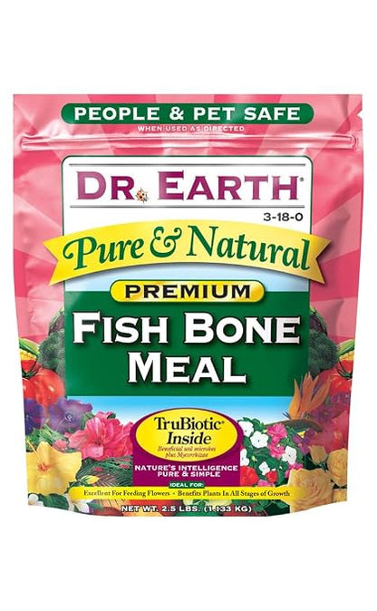Dr Earth 722 2. 5 Lb Fish Bone Meal 3-18-0