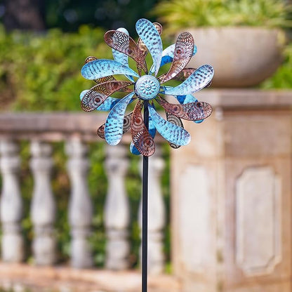 Viveta Wind Spinner for Yard and Garden, Kinetic Wind Spinners | 58.7*12.6" Metal Windmills for Outside Yard Patio Lawn Decor