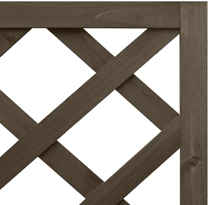 Corner Trellis Planter Garden Trellis Planter Raised Bed Flower Herb Box Wooden Climbing Plant Planter Box with Trellis for Outdoor 15.7"x15.7"x59" Solid Fir Wood