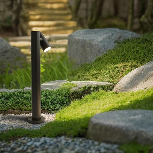 Modern Pathway Lights Adjustable Angle Spotlight Post Lights Outdoor Path Lights LED 2700K Warm Light Walkway Lighting Landscape Sideway Lighting IP65 Waterproof (1-Light)