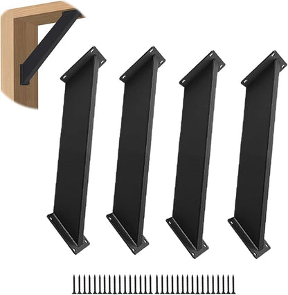 4 Pcs 45 Degree Angle Support Bracket for Pergola | Heavy Duty Wooden Post and Beam Connectors For wooden structures such as gazebos|tree houses|cabins and patio kit