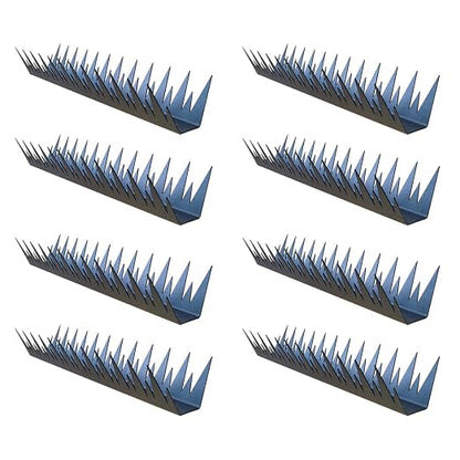 Heavy Duty Metal Anti Climb Spikes for Outdoor Wall, Garden Fence,Intruder Deterrent Fence Spikes for Theieves and Intruders 8pcs (94.5 inches)