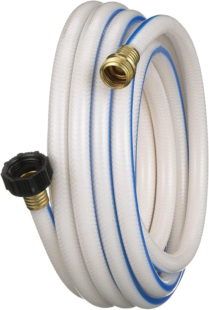 Valterra AquaFresh High Pressure Drinking Water Hose, Water Hose Hookup for RV - 1/2" x 25', White | (Pack of 5)