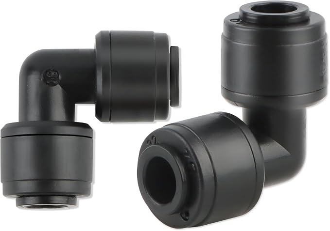 Kalolary 30 PCS Quick Connect 1/4" Drip Irrigation Elbow Connector, Universal Barbed Elbow Fittings for 1/4" Irrigation Tubing Leak Free Fittings for Sprinkler Drip Irrigation Watering System