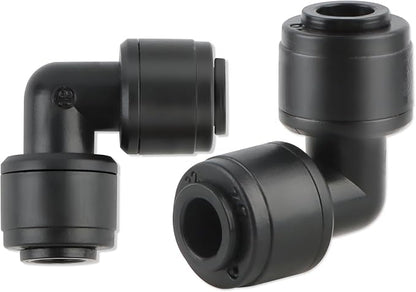 Kalolary 30 PCS Quick Connect 1/4" Drip Irrigation Elbow Connector, Universal Barbed Elbow Fittings for 1/4" Irrigation Tubing Leak Free Fittings for Sprinkler Drip Irrigation Watering System