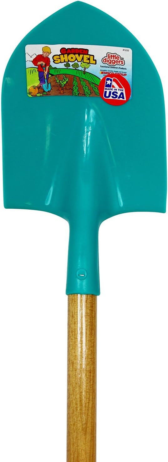 Emsco Group 1232 Little Diggers Child Safe Tool – Garden Kid Shovel, Teal