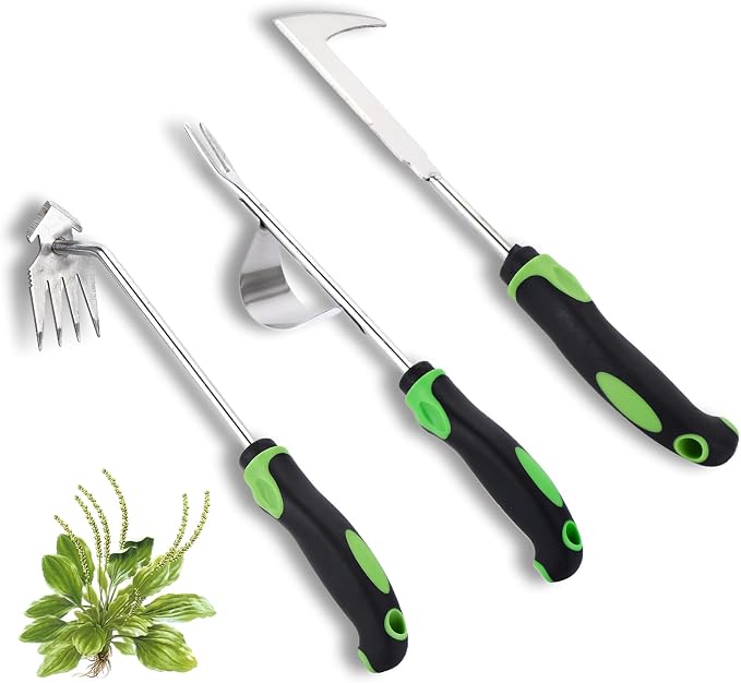 Weed Puller Tool 3pcs, 2026 New Portable Weeder Tool, Weeding Tool with Stainless Steel, Garden Tools for Plant & Weeding, Crack Weeder Tool, Weed Remover Tool for Farm & Backyard