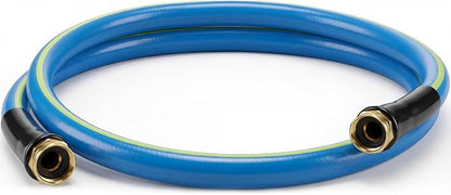 SheeChung Short Garden Hose 6FT x 5/8",Leader Hose for Hose Reel Faucet,Short Water Hose Heavy Duty,Flexible RV Rubber Hose with Female to Female Fittings,Hose Extension,3/4"Brass Fittings