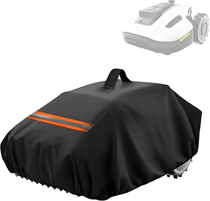 600D Robot Lawn Mower Garage Cover for Lymow One Plus 10A 2026, Water Resistant Robotic Lawn Mower Shelter for Outdoor Automatic Mowers, All Weather Protection,A