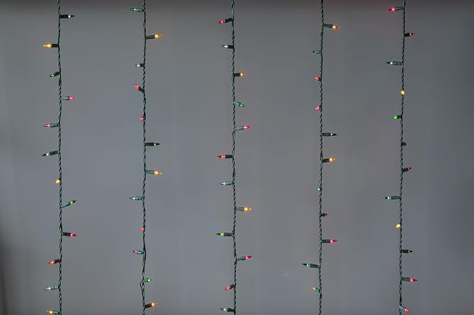 Brite Star 100 Count Mini String Christmas Lights, Multi - 22 feet Indoor/Outdoor Christmas Tree Lights with Green Wire