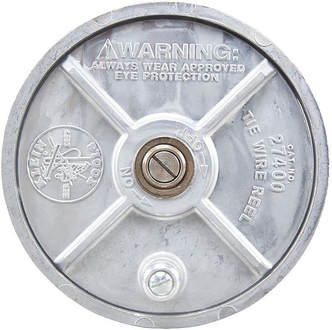 Klein Tools 24700 Tie Wire Reel, Lightweight Aluminum 27450 Tie Wire Reel Pad