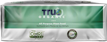 True Organic All Purpose Plant Food – Organic Fertilizer for Fruits, Vegetables, Flowers, and Herbs – 12lb Bag Covers 261 sq. ft.