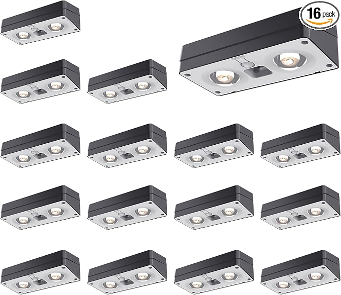 JOFIOS Solar Fence Lights 16 Pack, 50 Lumens Outdoor Solar Lights with 12 Modes RGB Color Glow LED，Waterproof, Solar Lights for Patio, Backyard, Deck, Fence, Railing