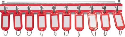 BARSKA AF13682 Labeled Key Shelves w/ 1-100 Numbered Hooks for Key Cabinets