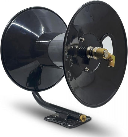 Pressure Washer Hose Reel Manual 100' w/o Hose Brass Swivel 3/8" Inlet