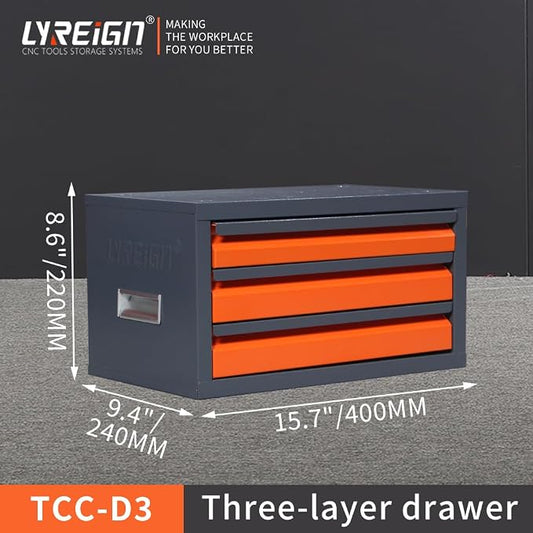 Drill Bit Dispenser Cabinet, Thread milling Cutter Dispenser Organizer Cabinet, Stackable Drill Bit Storage for Jobber Length Wire Gauge Size (1/16" to 1/2")