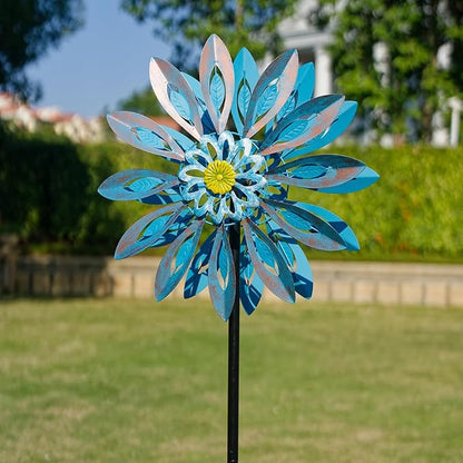 Viveta Wind Spinners,Large Outdoor Wind Sculpture, Metal Windmill | Double-Side, for Yard and Garden
