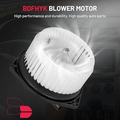 BDFHYK AC Heater Blower Motor Fan 272202Y900 Compatible with Infiniti 2000-2001 I30, 2002-2004 I35, Compatible with Nissan 2000-2003 Maxima,HVAC Blower Motor Assembly Replacement for 272202Y910