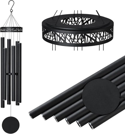 Suntimber 48" Large Wind Chimes for Outside Deep Tone, 6 Heavy Tubed Tubes | Memorial Sympathy Gifts for loss of loved one, Low Tone WindChimes Outdoor Clearance for Garden Yard Patio & Lawn
