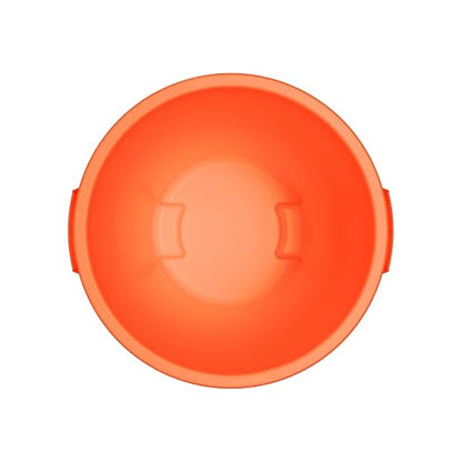 SPARTA Bronco Waste Container Trash Container, Round Trash Bin for Disposal, 10 Gallons, Orange