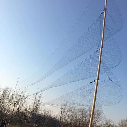 Mist Net Deep Pockets Nylon 110/2D 15mm Mesh Size Bird Netting,Invisible Net,Anti Wind System,Airport Bird Prevention (10x20 ft)